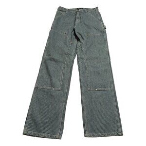 Cherry LA Double Knee Painter Pants in Hickory Stripe